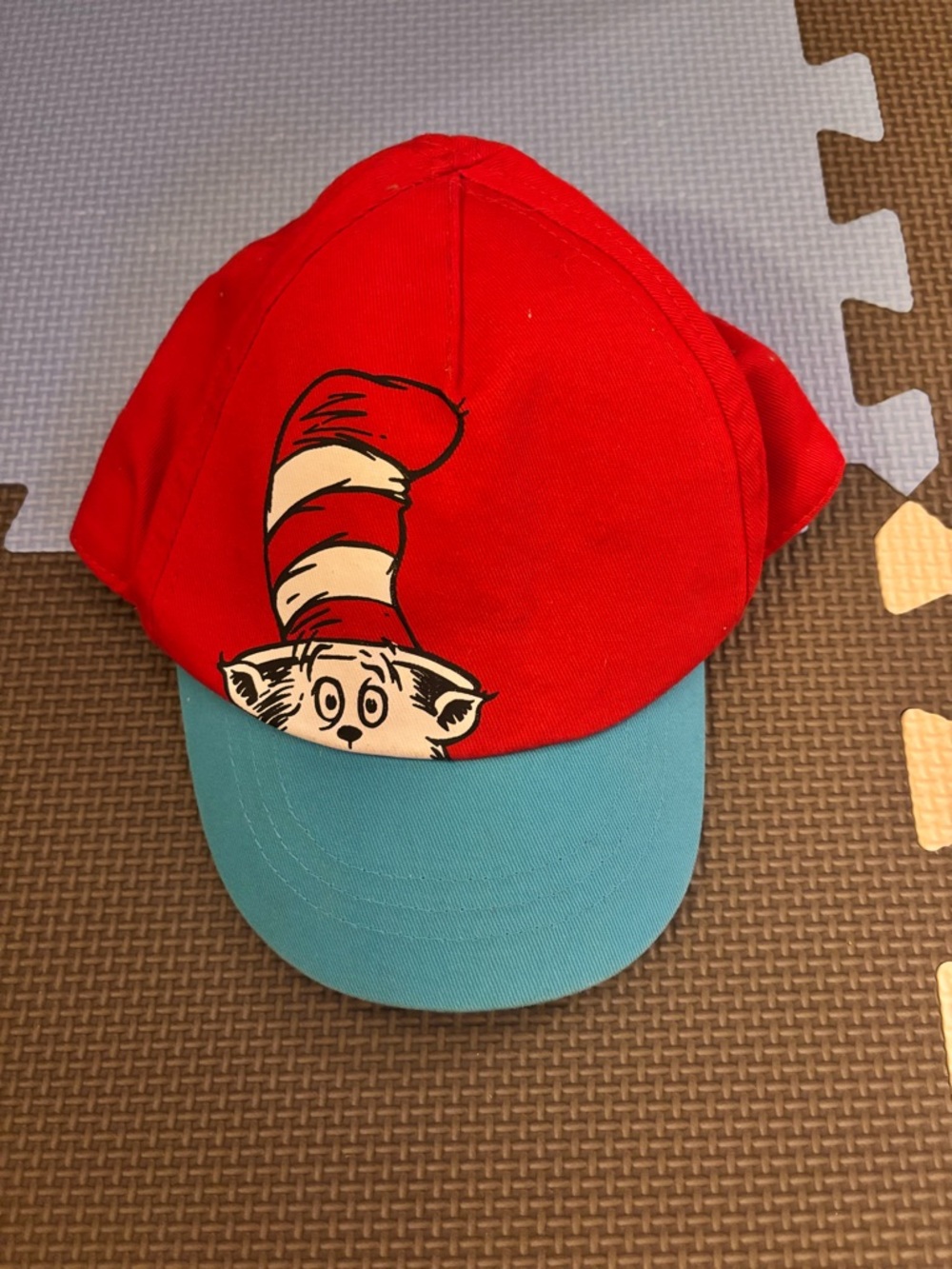 Red & Teal Dr. Seuss Cat in the Hat Baseball Cap